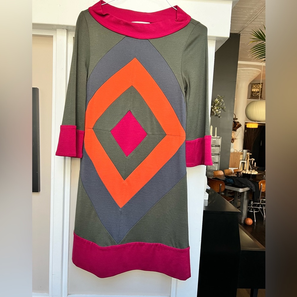 Diane Von Furstenberg DVF Geo Mod Dress/Tunic, Size 12